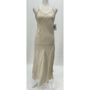 SOLID & STRIPED Cream Slip Coverup Dress